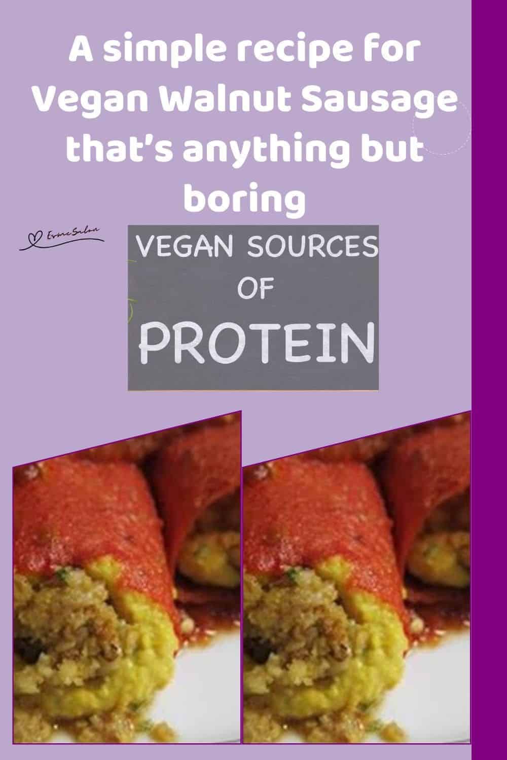 an image of Vegan Walnut Sausage