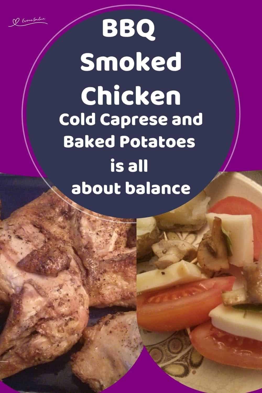 an image of BBQ Smoked Chicken and caprese salad on a skewer