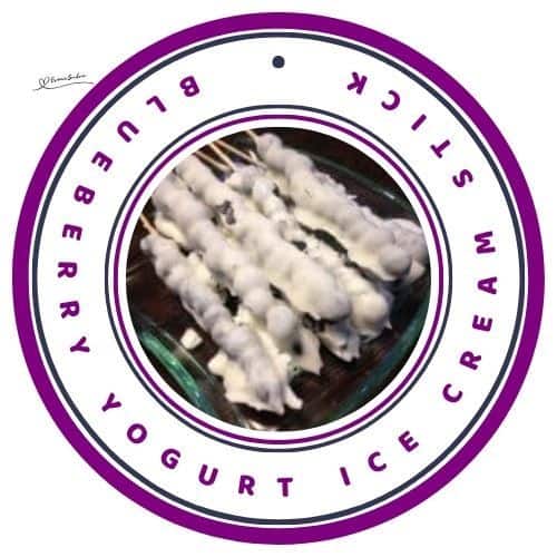 an image of Blueberry Yogurt Ice Cream on a Stick