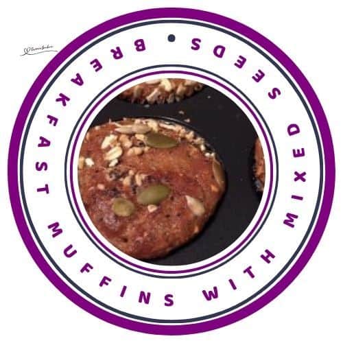 an image of Breakfast Muffins topped with with Mixed Seeds