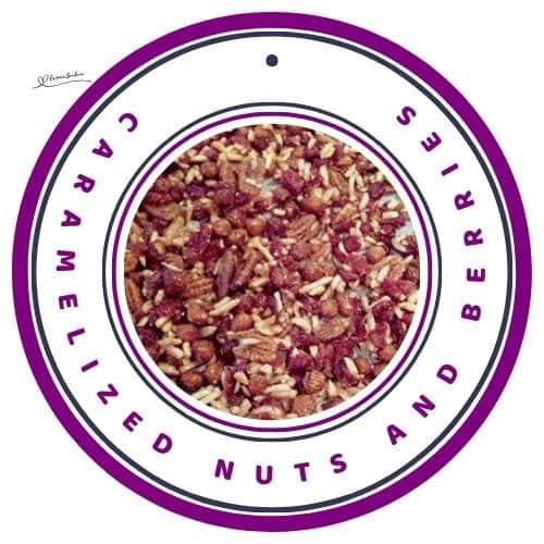 an image of a tray of Caramelized Nuts and Berries