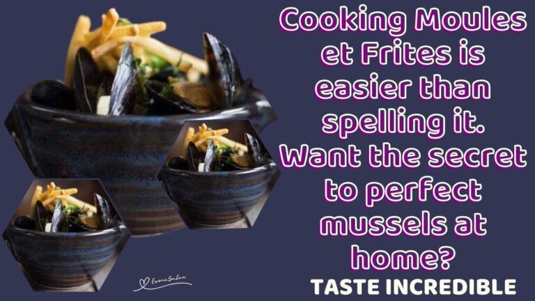 an image of Moules et Frites: Mussels topped with Fries