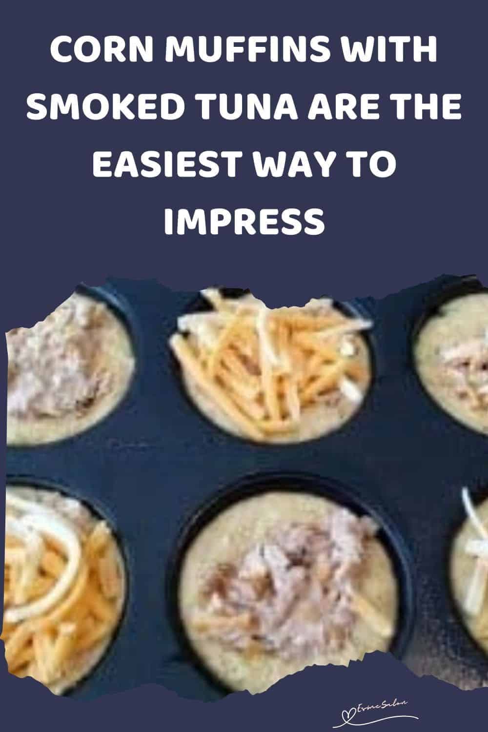 an image of Corn Muffins with Smoked Tuna in the making