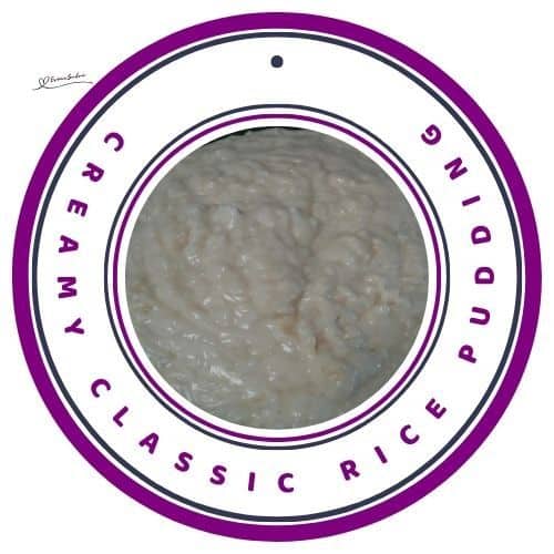an image of a huge pot of Creamy Classic Rice Pudding