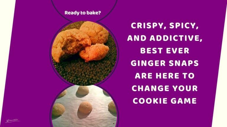 an image of raw and baked Best Ever Ginger Snaps
