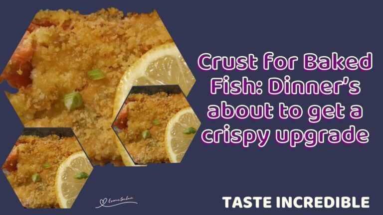 an image of fish with a crispy crust and a slice of lemon on the side