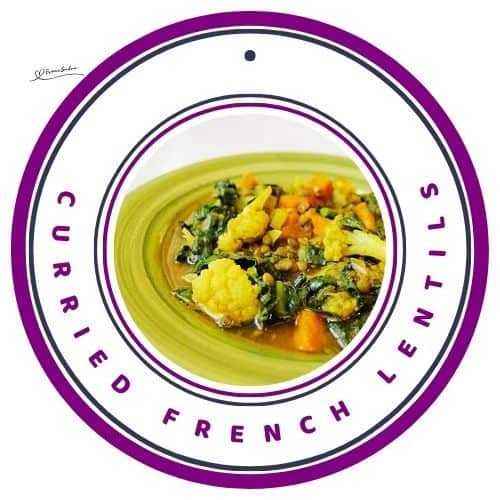 an image of a bowl of Curried French Lentils