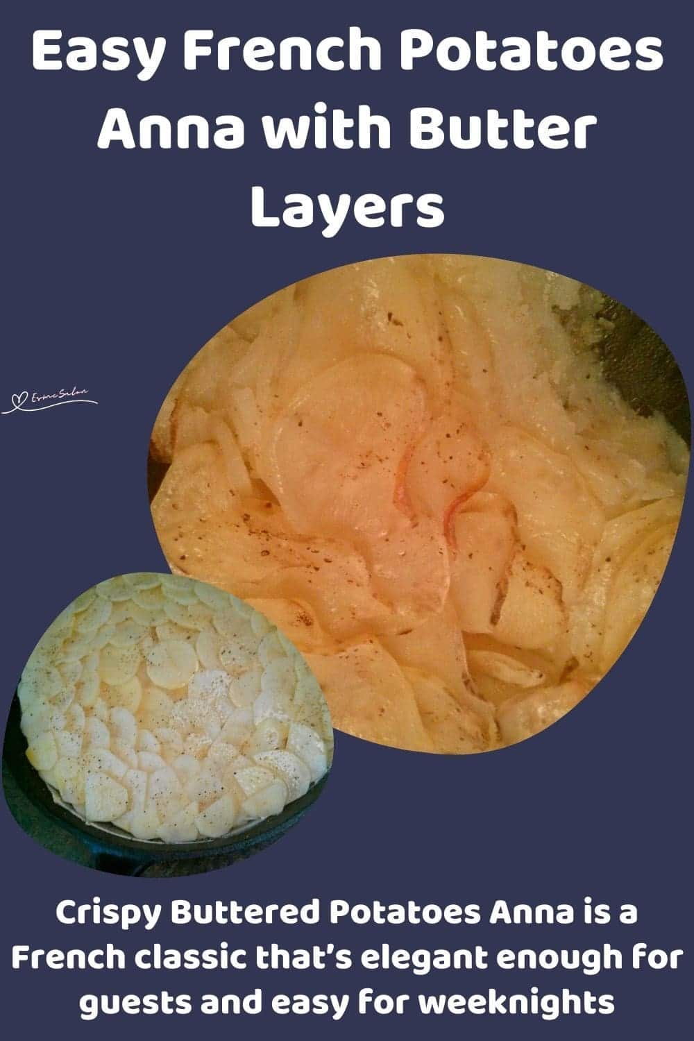 an image of thinly sliced potatoes for Potatoes Anna