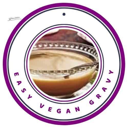 an image of a sauce vessel with Vegan Gravy