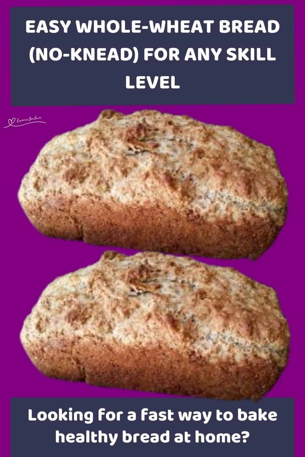 an image of a Fresh Whole-Wheat Bread (No-Knead)