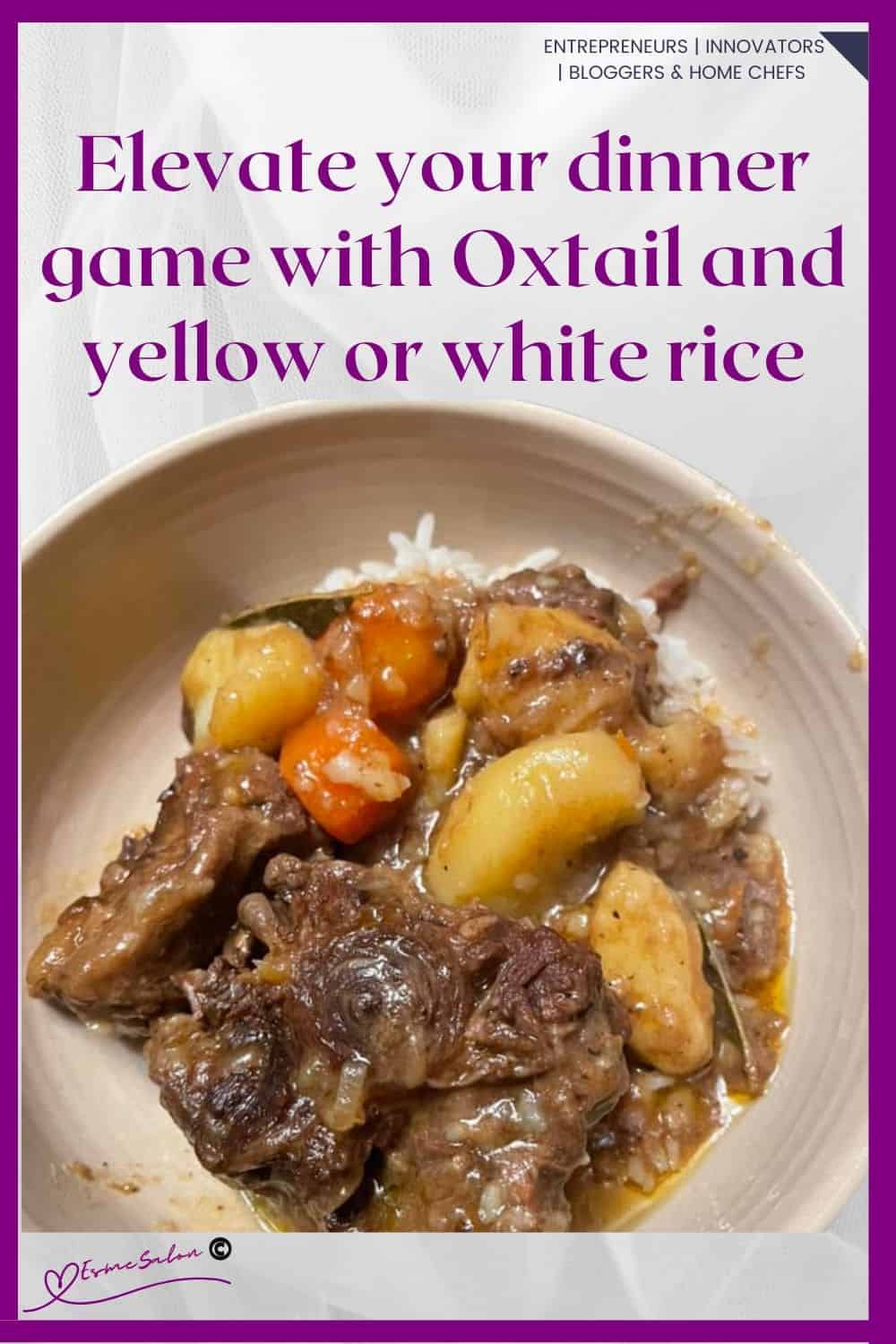 an image of Oxtail with Yellow Rice