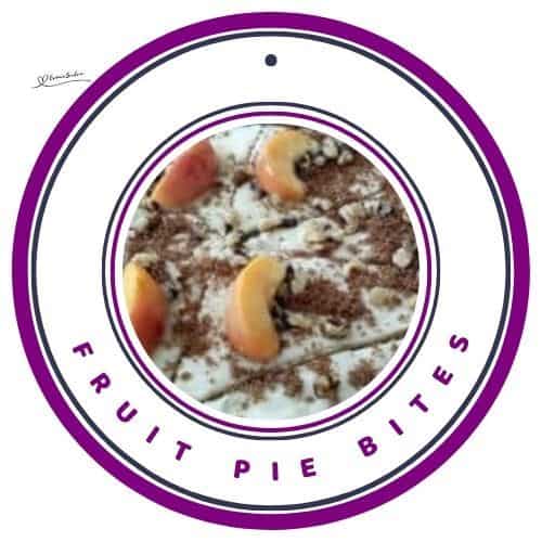 an image of Fruit Pie Bites with peach and apple slices wrapped in Pillsbury Original crescent rolls