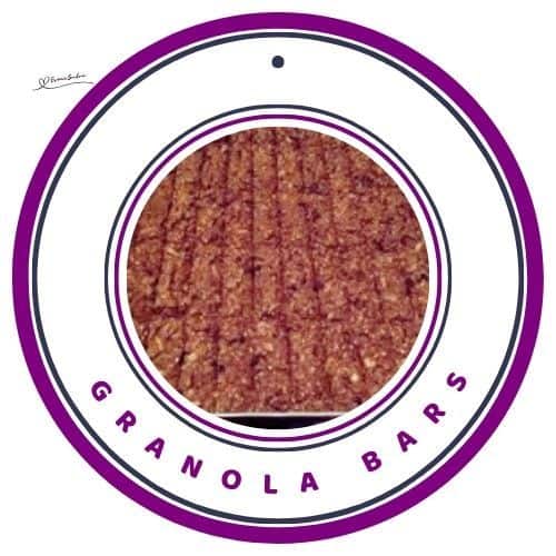 an image of a baking tray filled with Granola bars