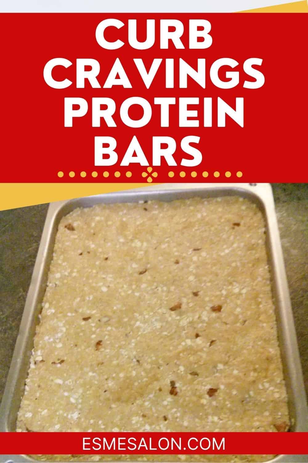 Pan of protein bars