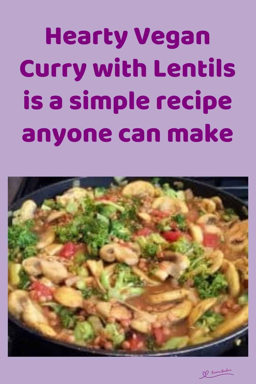 an image of a Hearty Vegan Curry with Lentils