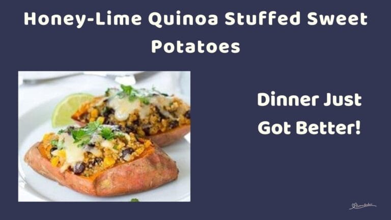 an image of 2 Honey-Lime Quinoa Stuffed Sweet Potatoes