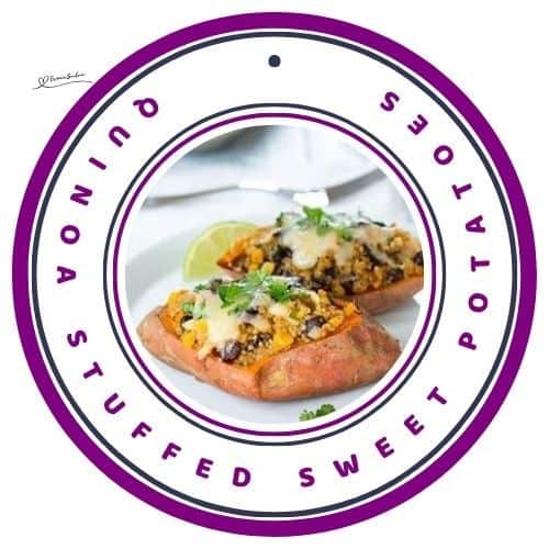 an image of 2 Honey-Lime Quinoa Stuffed Sweet Potatoes