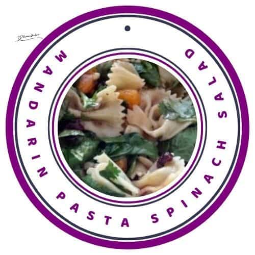 an image of Mandarin Pasta Spinach Salad