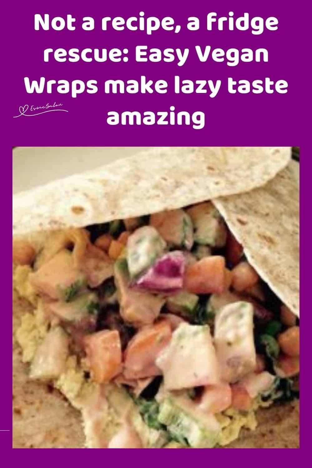 an image of an Easy Vegan Wraps