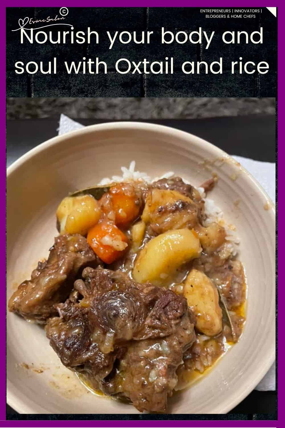 an image of Oxtail with Yellow Rice