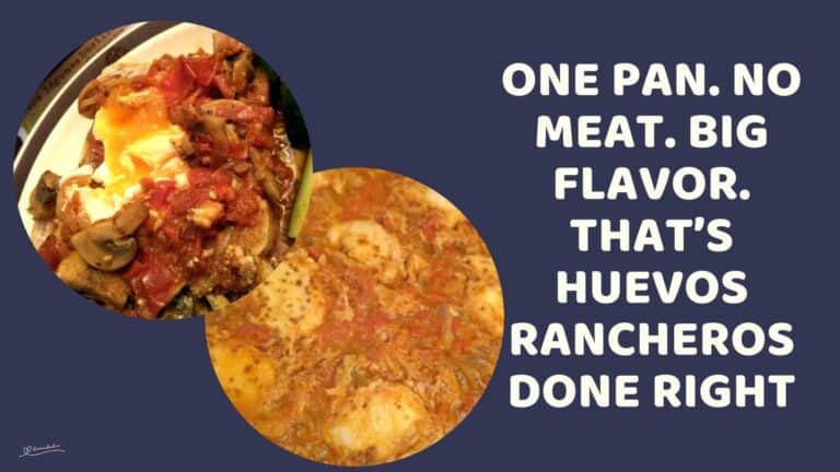 an image of a plate ready for your next meal with Huevos Rancheros