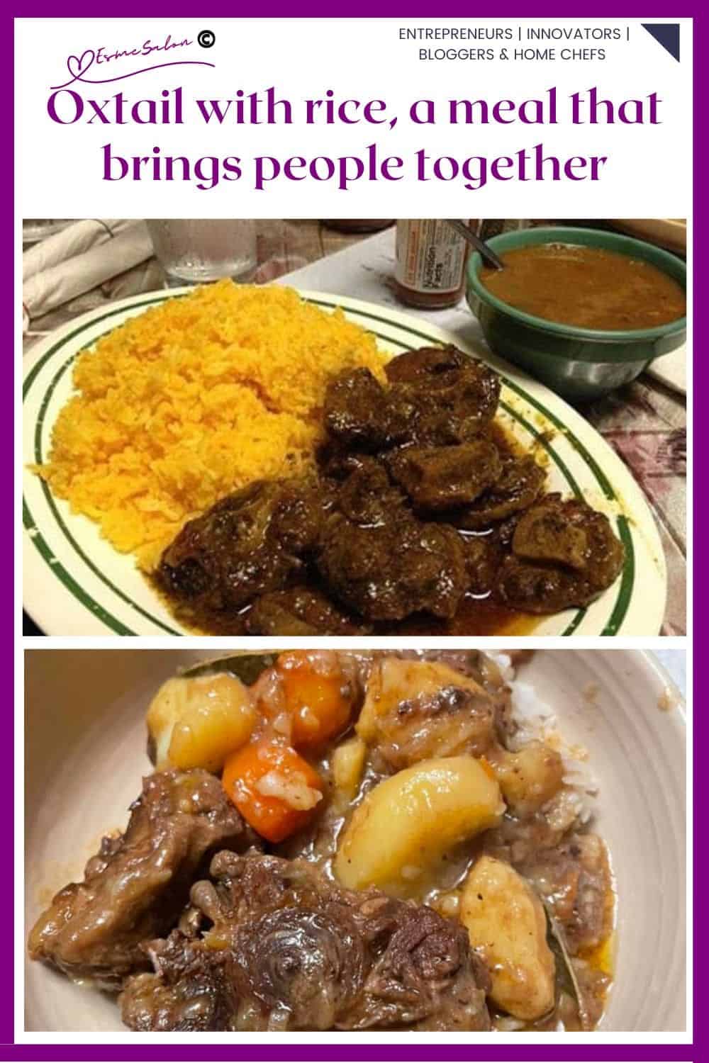 an image of Oxtail with Yellow Rice