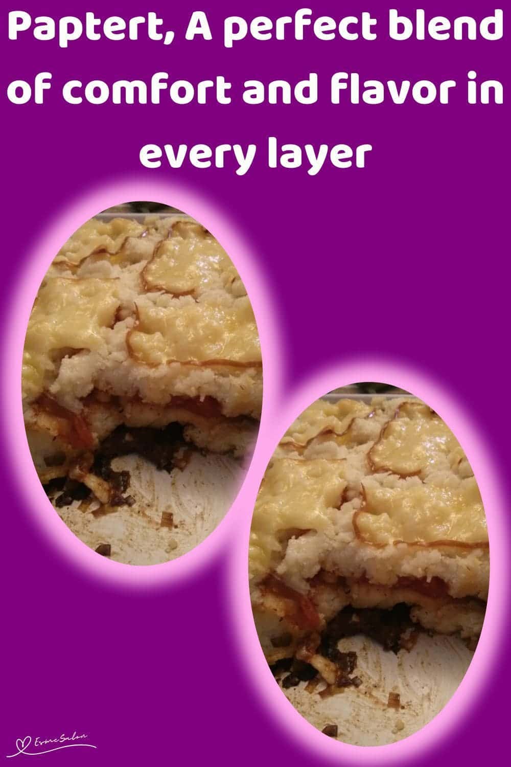 an image of a Paptert, a typical South African "casserole"
