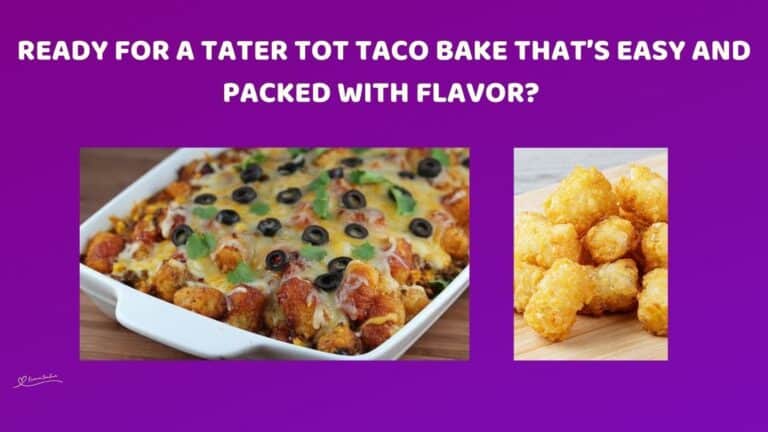 an image of a dish of Tater Tot Taco Bake topped with pitted black olives