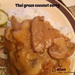 Thai green coconut curry