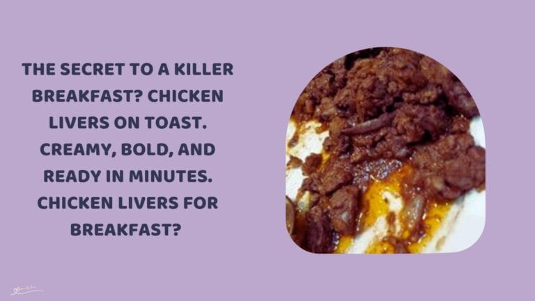 an image of a plate with Chicken Livers for Breakfast