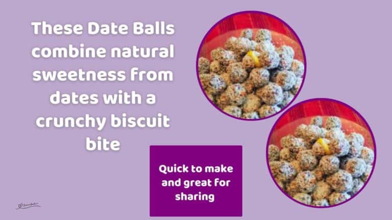 an image of a glass tray piled high with Date Balls
