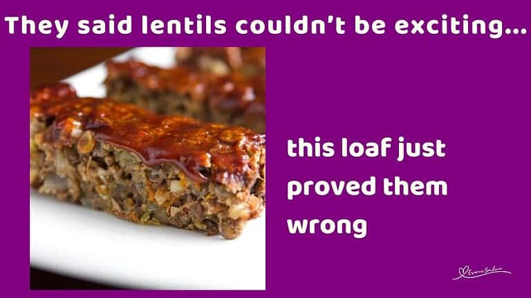 an image of a Glazed Lentil Walnut Apple Loaf
