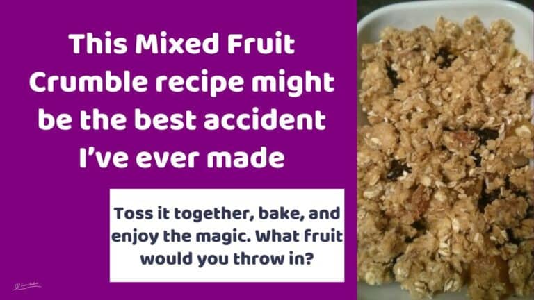 an image of a dish with Mixed Fruit Crumble