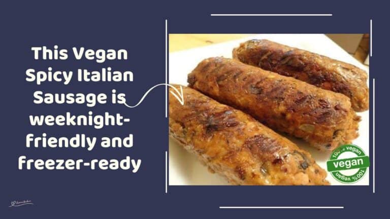 an image of 3 Vegan Spicy Italian Sausage