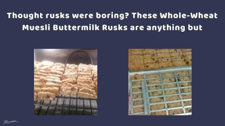 an image of Whole-wheat Muesli Buttermilk Rusks in the baking tray