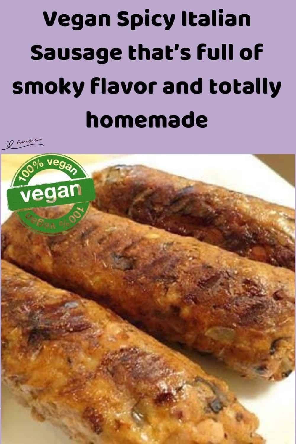 an image of 3 Vegan Spicy Italian Sausage