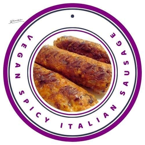 an image of 3 Vegan Spicy Italian Sausage