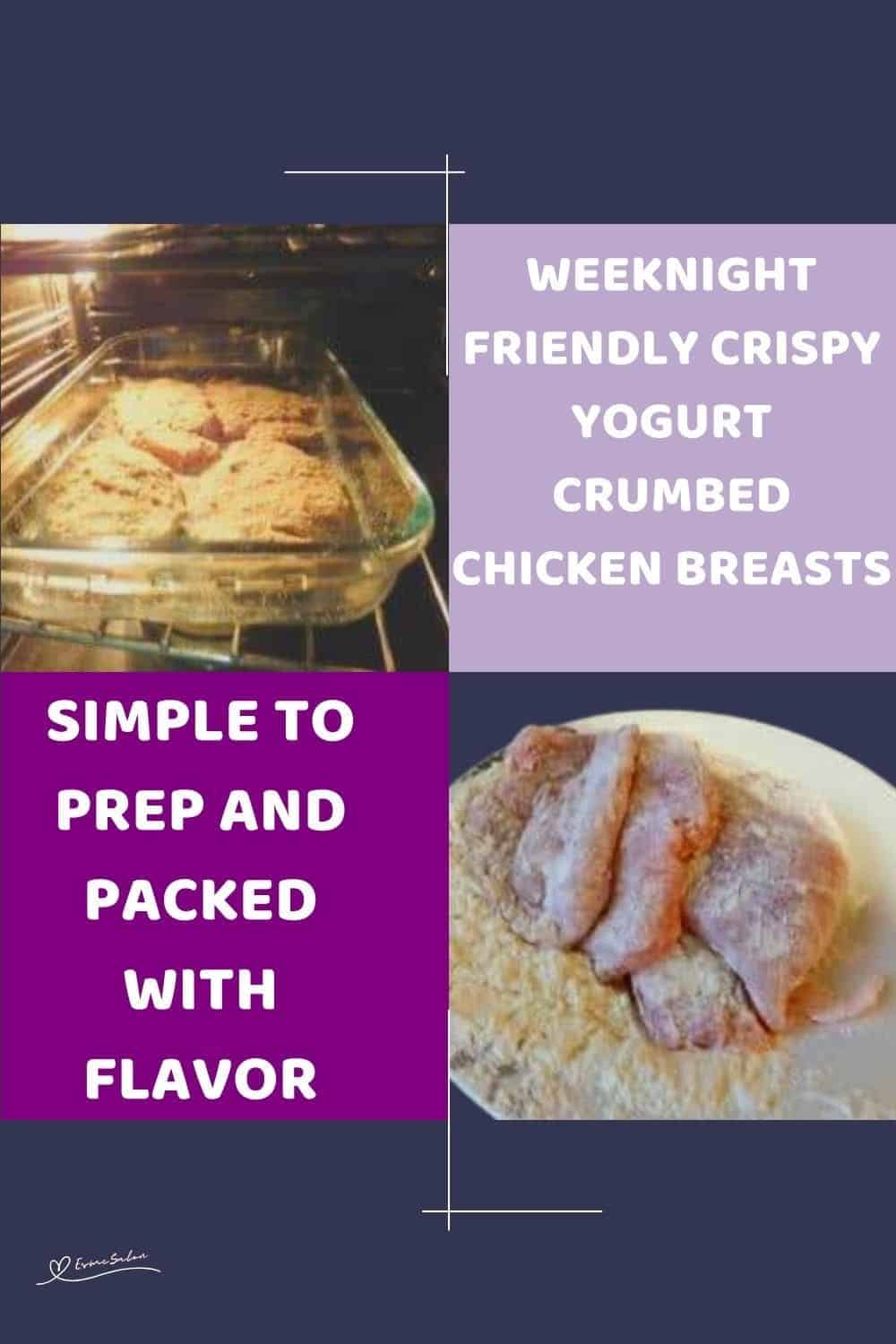 crispy yogurt crumbed chicken breasts