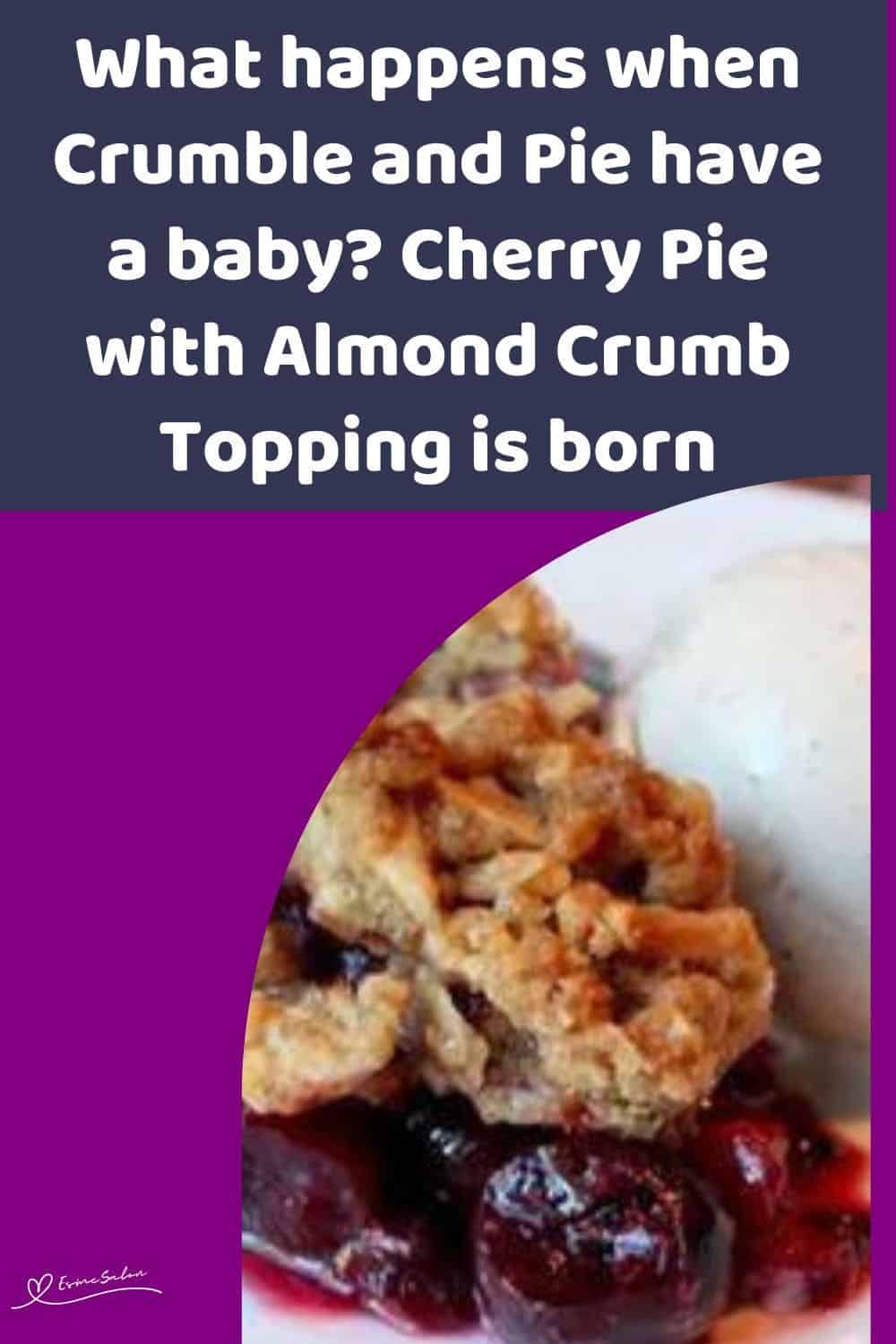 Cherry Pie with Almond Crumb Top