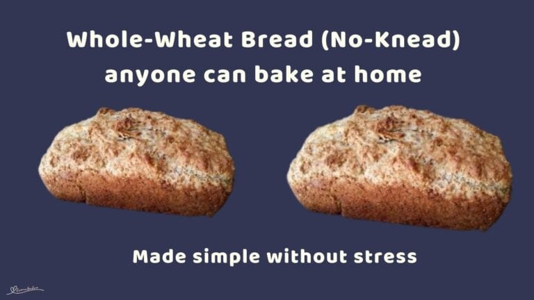 an image of a Fresh Whole-Wheat Bread (No-Knead)
