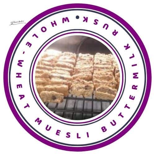 an image of Whole-wheat Muesli Buttermilk Rusks in the baking tray