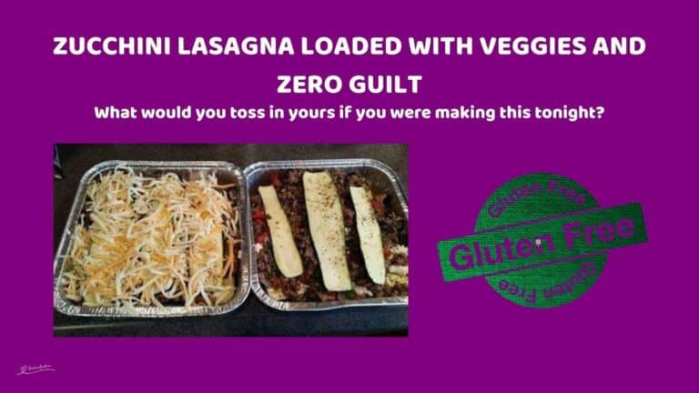 an image of tinfoil containers filled with Zucchini Lasagna
