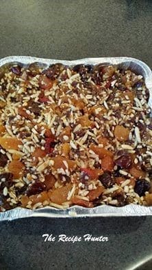 Apricot Almond Energy Bars with lots of fruit, almonds and super yumminess and sticky from the honey.