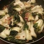 Bok Choy with Bacon and Onion