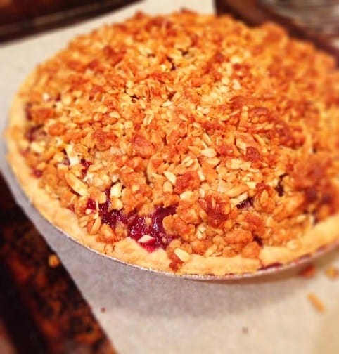 Cherry Pie with Almond Crumb Top 1