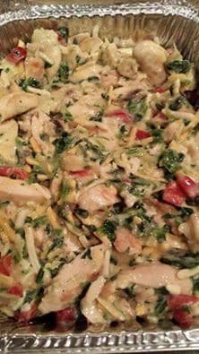 Chicken and spinach casserole