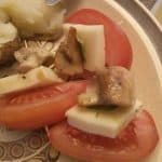 Platter with Mock-Caprese salad