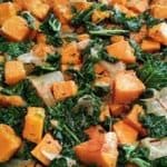 Delicious Kale and Butternut as a side dish to accompany any meal, be it meat or as a vegan side dish
