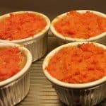 Mini cottage pies with mashed yam topping