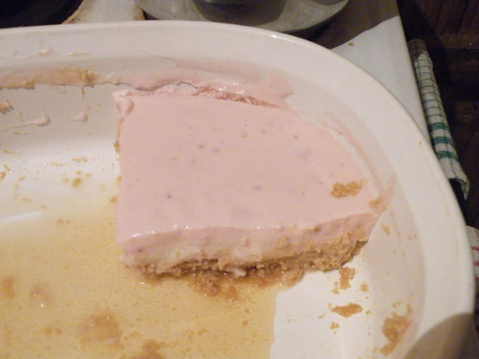 Pinkish Quick Cheese Cake